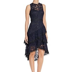 NEW❣️ Eliza J dress asymmetrical lace navy